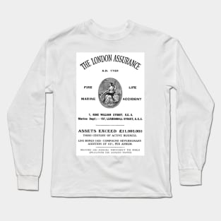 The London Assurance - Insurance - 1929 Vintage Advert Long Sleeve T-Shirt